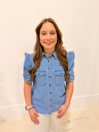 Workin' Overtime Denim Top