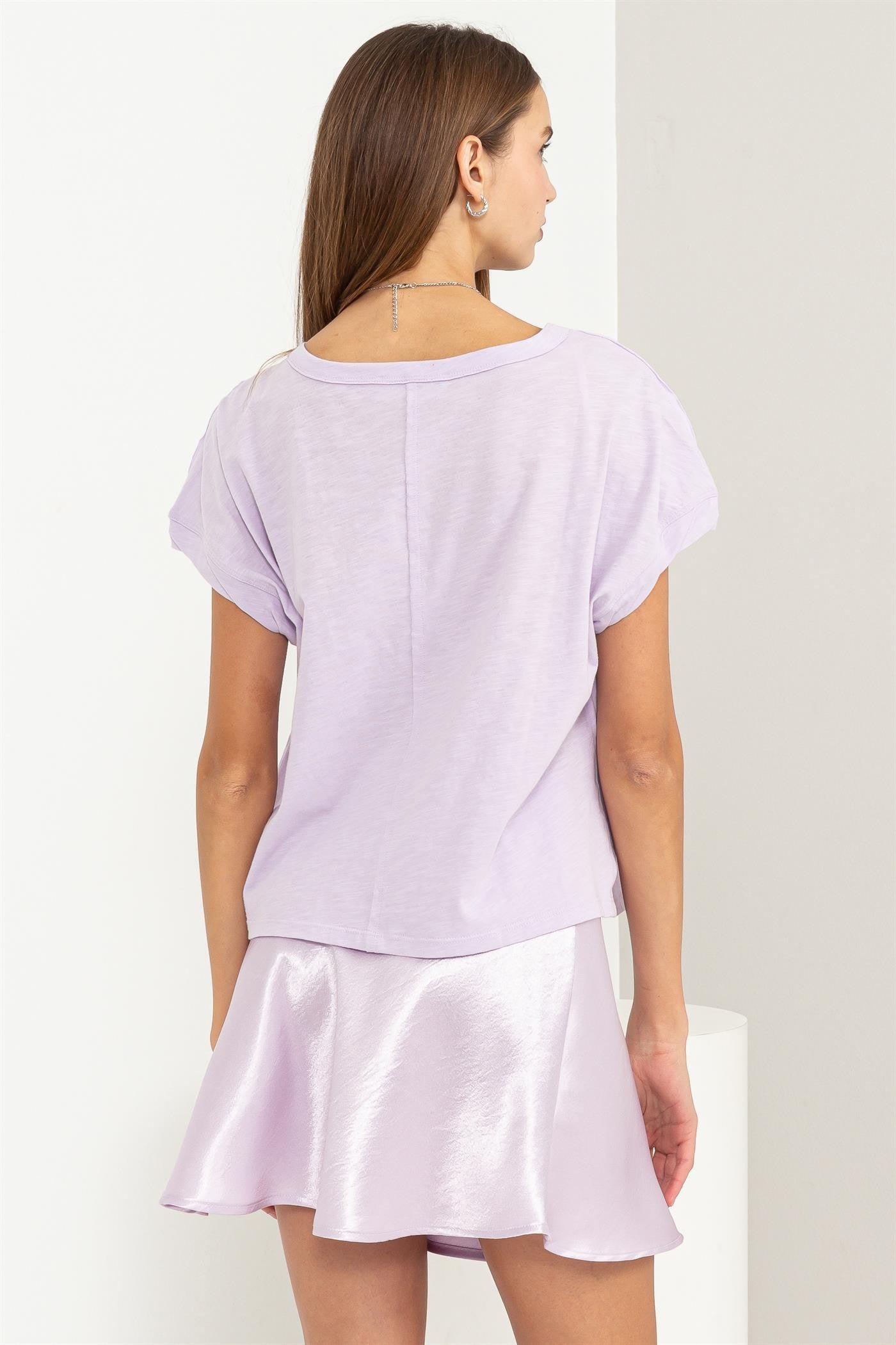 City Girl Top In Purple