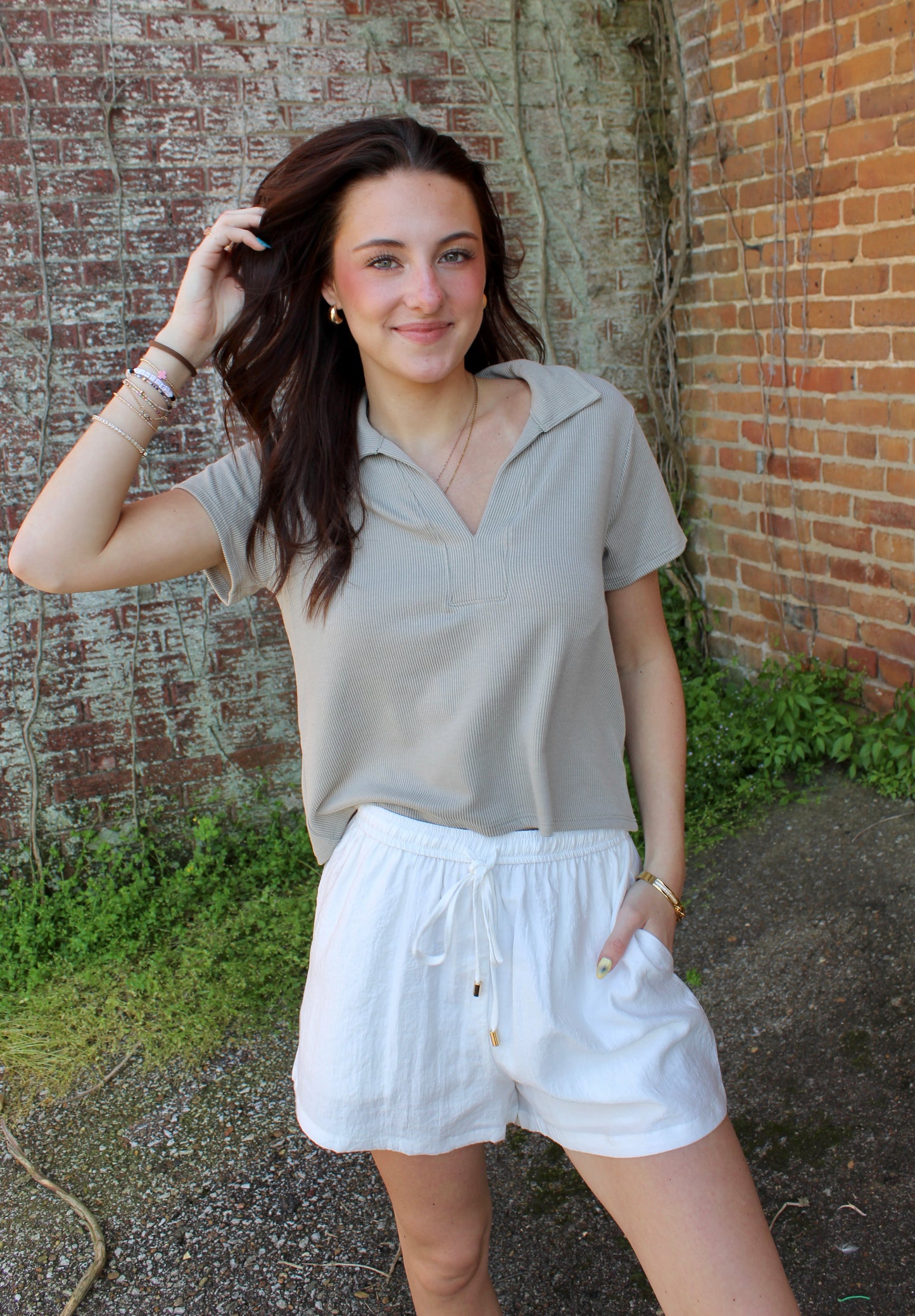 Salty Air Shorts In White