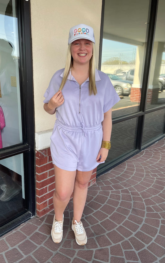 Sun Kissed Romper- Lavender
