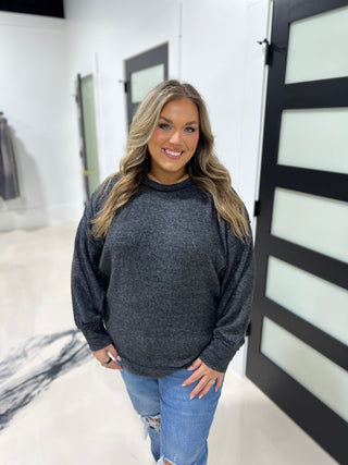 Curvy Soft & Cozy Sweater- Black