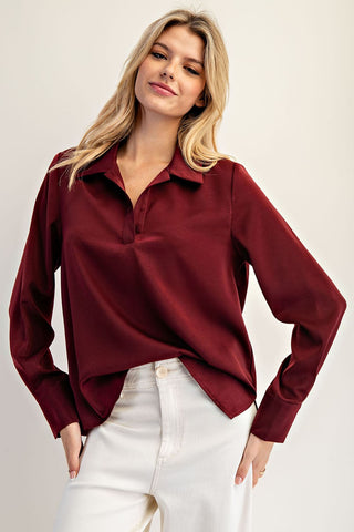 Crimson Kiss Blouse
