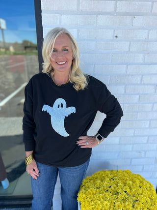 Ghost Sequin Sweatshirt
