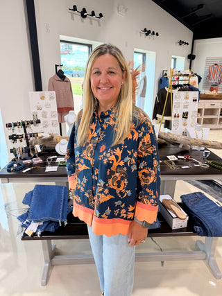 Navy Dreams Blouse