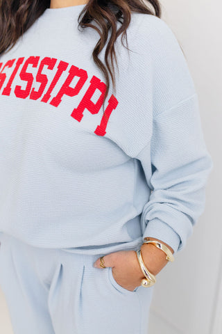 Ole Miss Pant- Blue Fog