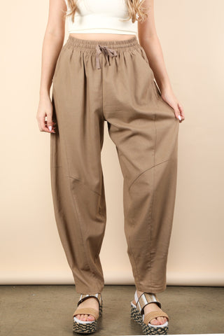 Barrel Comfy Pant- Mocha