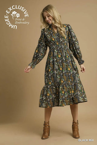 October Nights Dress- Black