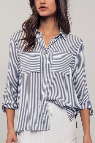 Sunbeam Button Down- Blue