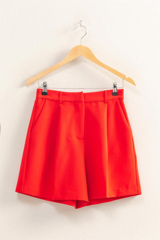 Boardwalk Bound Shorts- Red