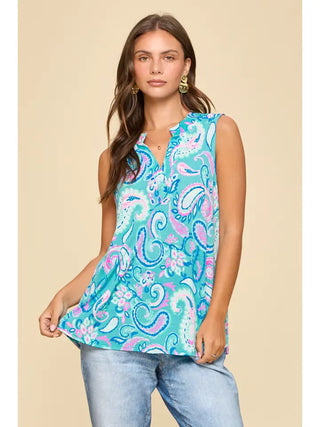 Bright & Breezy Everyday Tank - Aqua