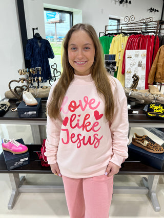 Love Like Jesus Mock Neck Sweatshirt