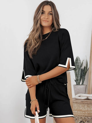 Contrast Trim Set- Black