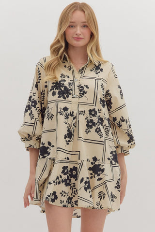 Marley Mini Dress- Cream