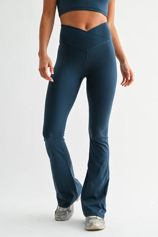 Crossover Yoga Pant- Navy