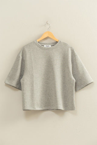 Cruz Basic Top- Heather Gray