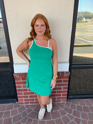 Kelly Activewear Dress- Green