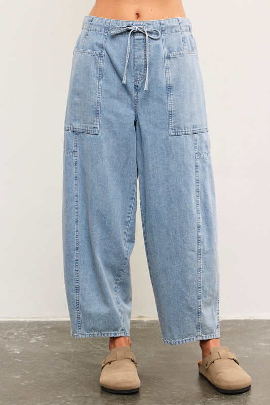 Denim Balloon Pants