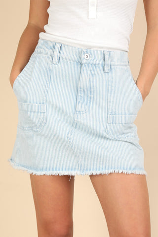 Star Spangled Skirt- Light Denim
