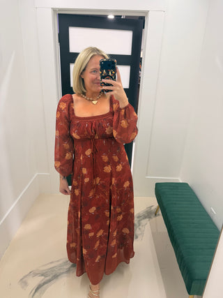 Fall Hues Maxi Dress