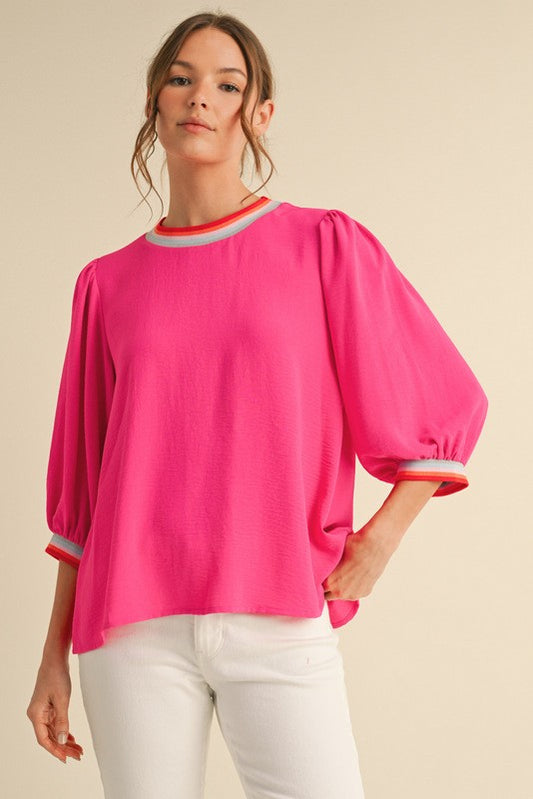 Eleanor Top- Pink