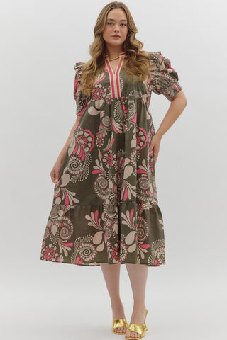 Curvy Paisley Perfect Dress