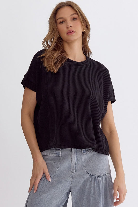 Everyday Fit Top In Black