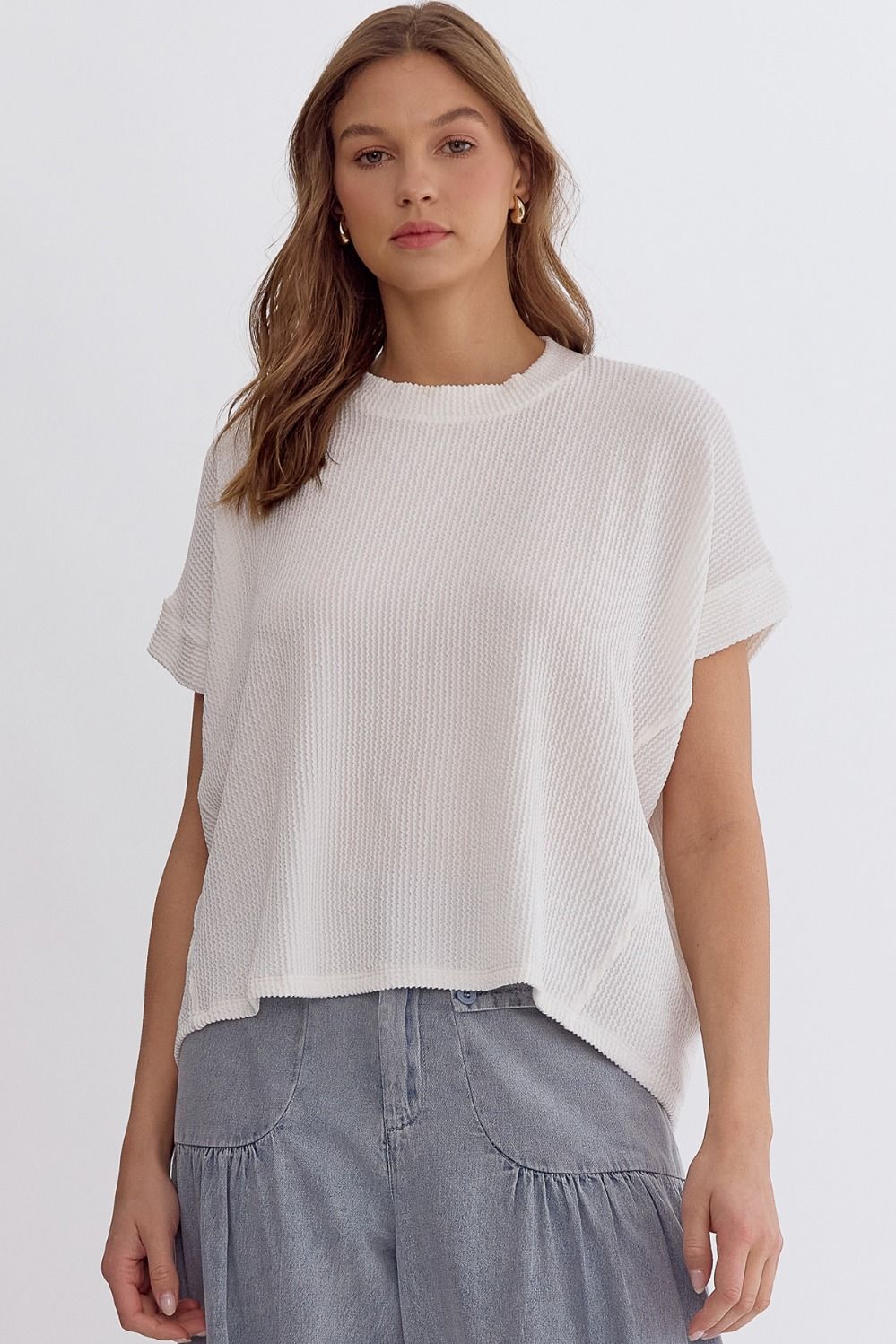 Everyday Fit Top In Off White