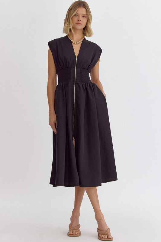 Favorite Midi Dress- Black