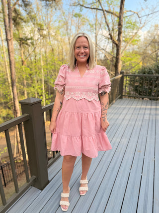 The Darling Tiered Mini - Blush