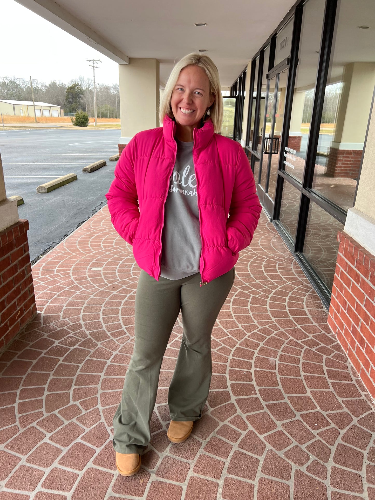 Cozy Dreams Puffer Jacket/Hot Pink