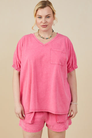 Curvy Summer Queen Top- Pink
