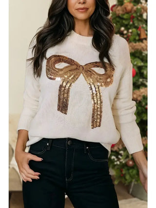 Jingle Bell Bow Sweater