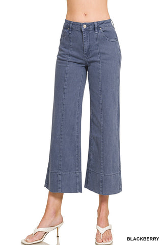 Good Day Cropped Pant- Blackberry