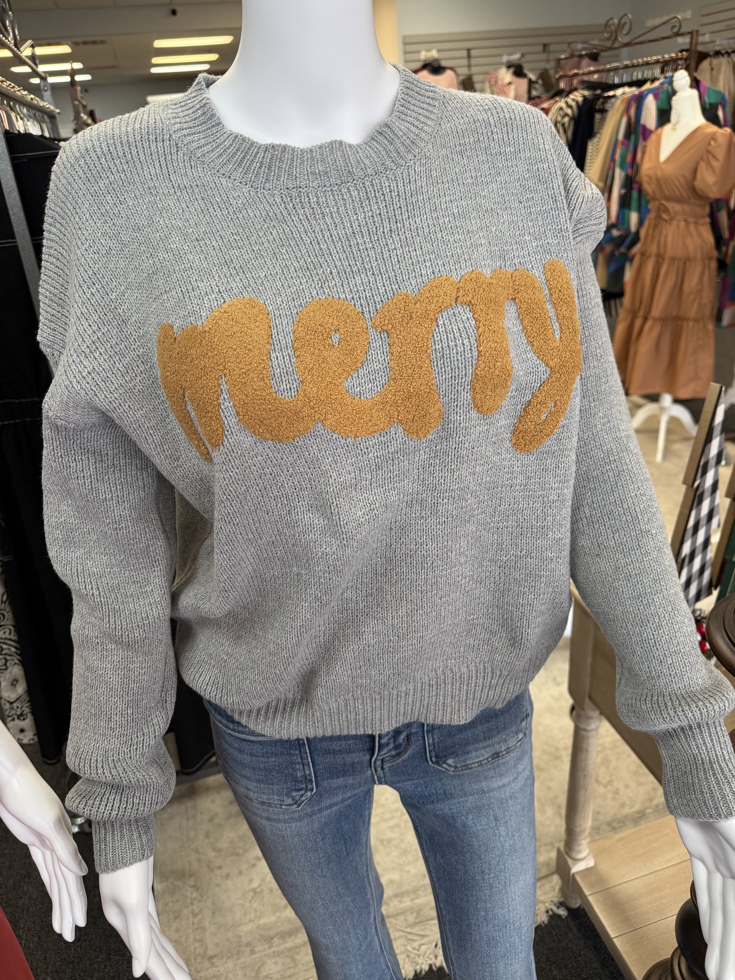 Grey Merry Sweater