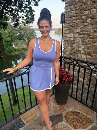 The Periwinkle Pop Athletic Set