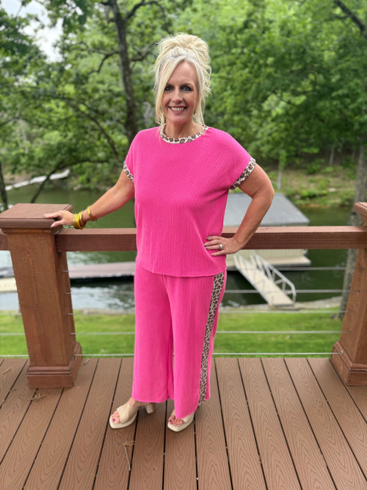 The Cheetah Sister Set- Pink
