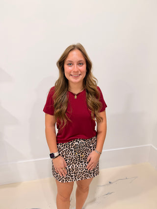 Safari Leopard Skort