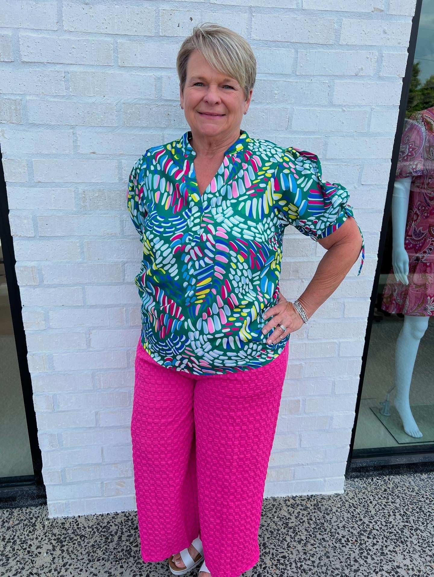 The Jackie Pants- Hot Pink