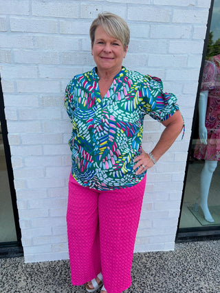 The Jackie Pants- Hot Pink