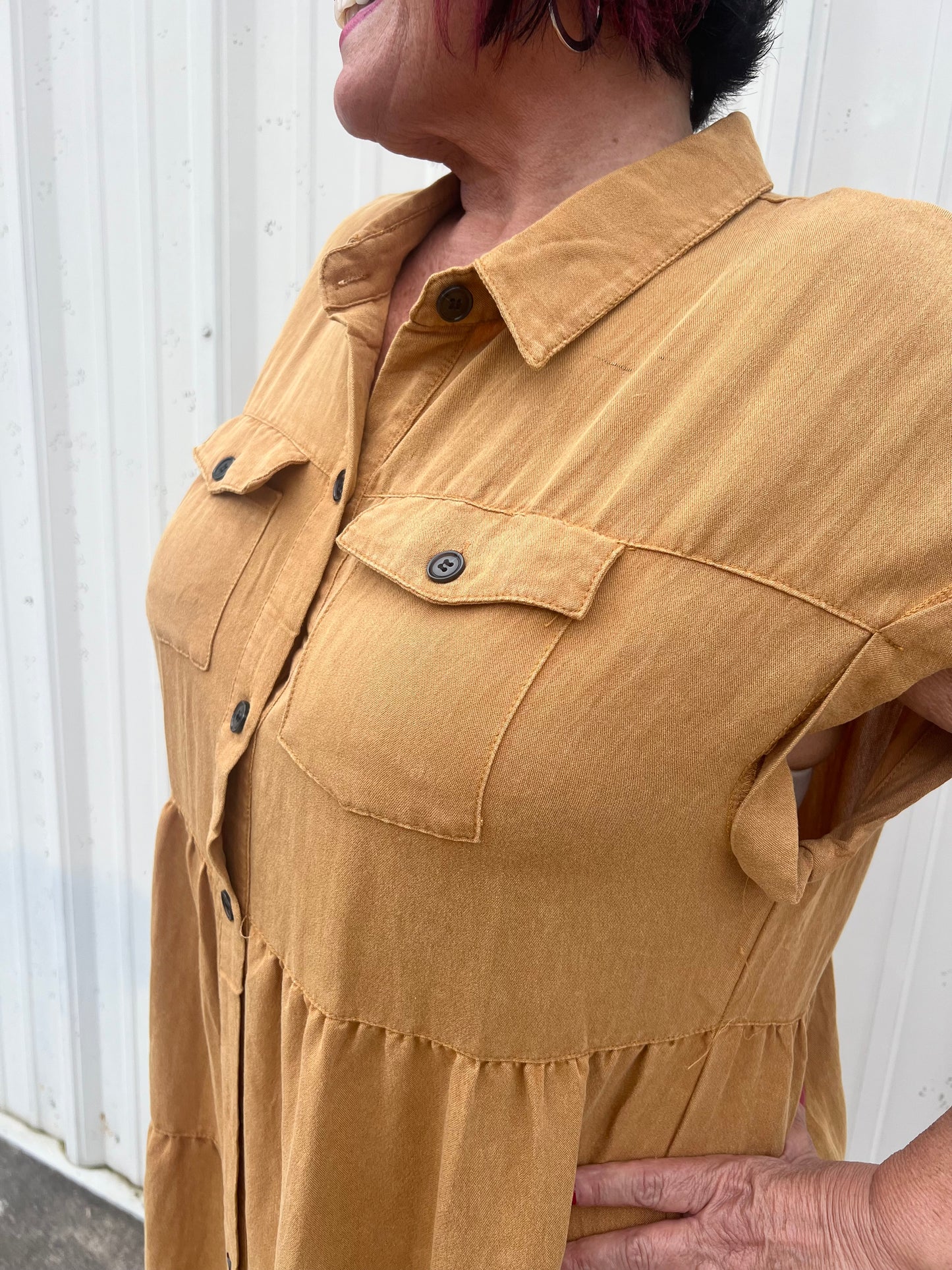 Curvy Sunflower Fields Dress