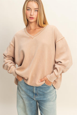 Kara Oversized Sweatshirt- Taupe