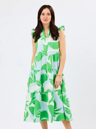 The Kari Dress- Light Blue Mix