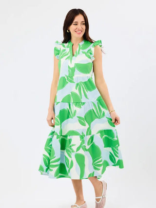 The Kari Dress- Light Blue Mix