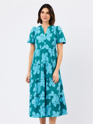 Kinsley Dress- Lagoon Ocean