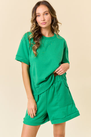 Girl's Shopping Day Shorts- Green