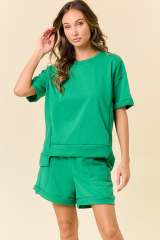 Girl's Shopping Day Top- Green