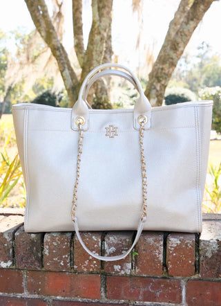 The Melissa Tote Bag/Pearl