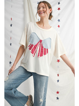 Land Of The Free Top- Ivory