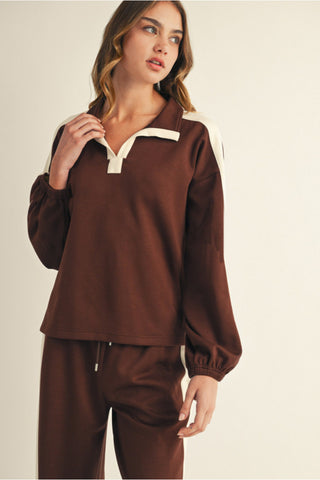 Let Me Travel Top- Brown