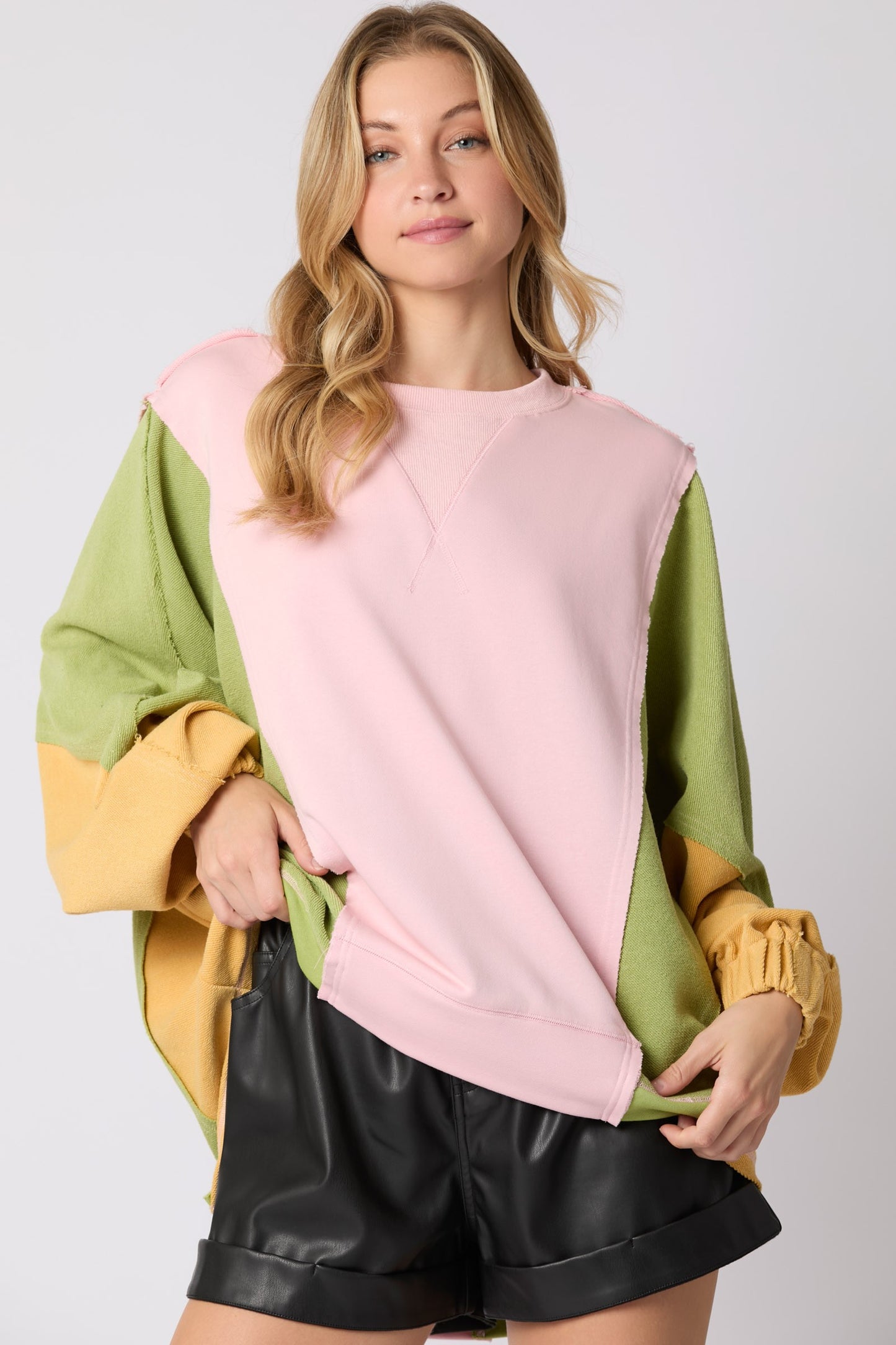 A New Day Sweatshirt In Light Pink